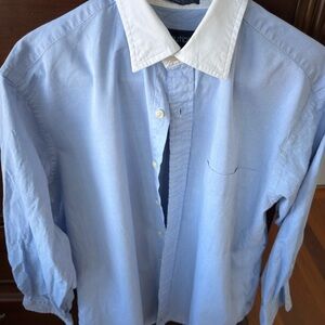 Nautica Light Blue Shirt with White Collar